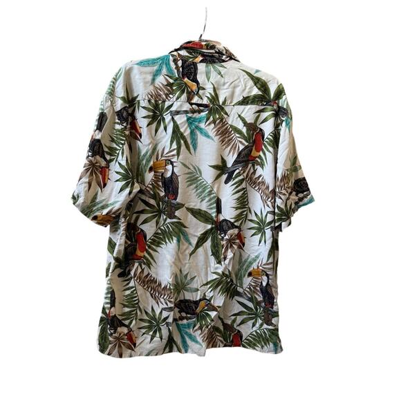 Campia Moda Vintage Floral Hawaiian Rayon Shirt - Size L button up short sleeve - Picture 7 of 7